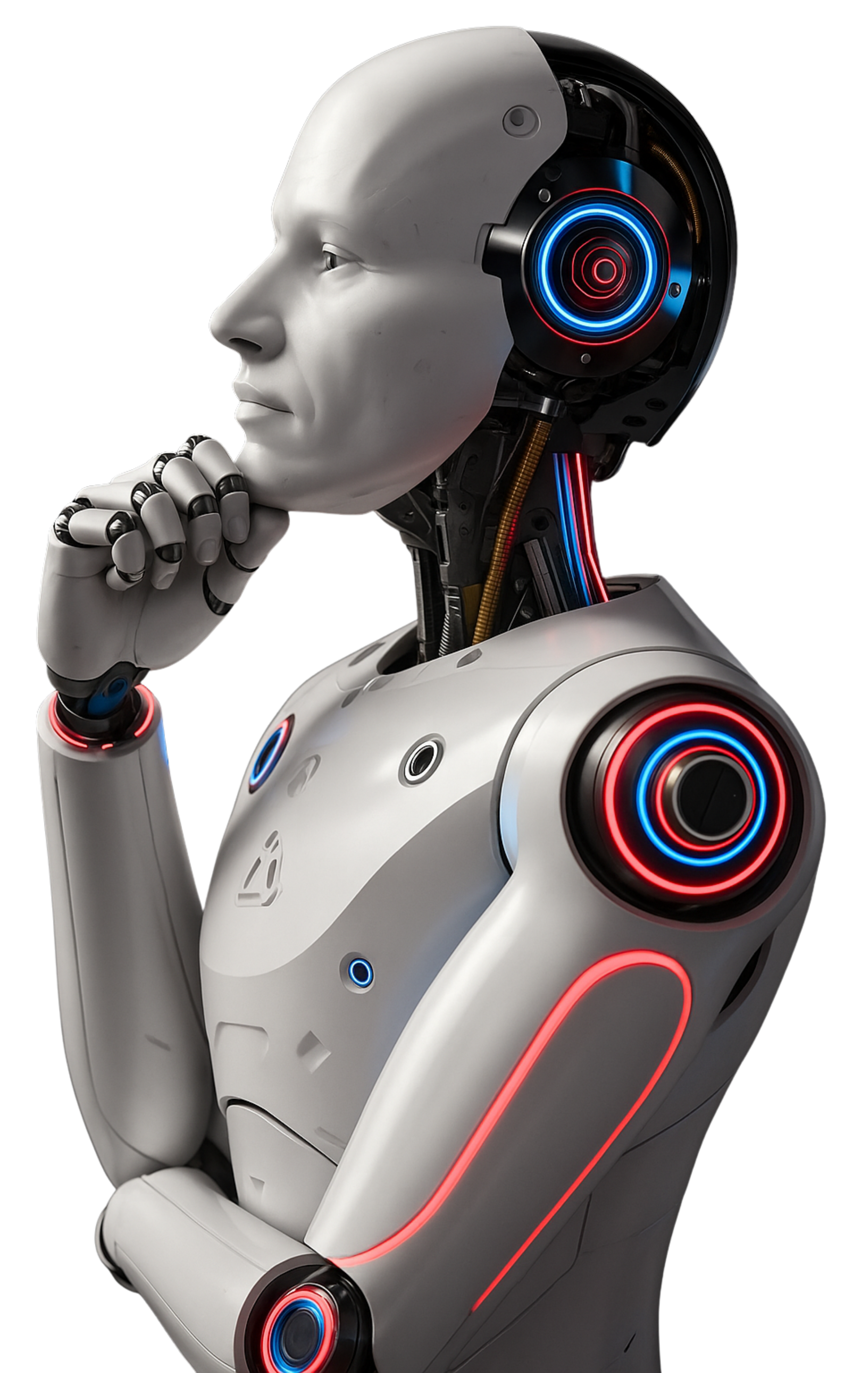 Robô humanoide pensativo Artech